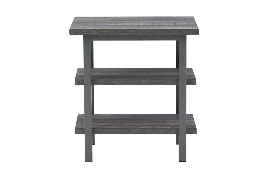 Jandoree Grayish Brown End Table (Set of 2) - Lara Furniture