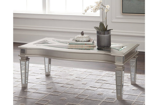 Tessani Silver Coffee Table - Lara Furniture