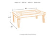 Tessani Silver Coffee Table - Lara Furniture