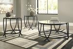 Tarrin Black Table (Set of 3) - Lara Furniture