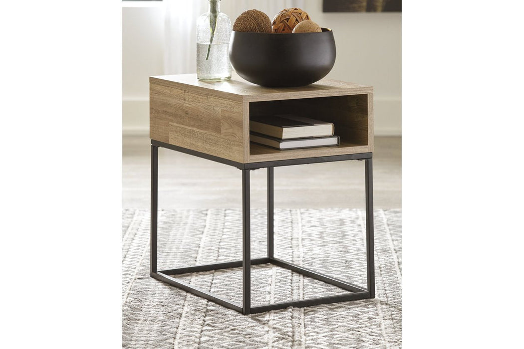 Gerdanet Natural End Table - Lara Furniture