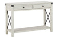 Bayflynn Whitewash Sofa/Console Table - Lara Furniture