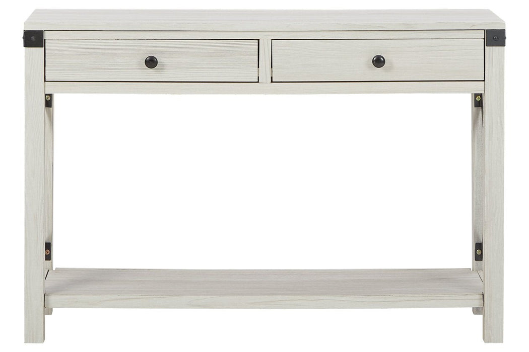 Bayflynn Whitewash Sofa/Console Table - Lara Furniture