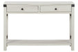 Bayflynn Whitewash Sofa/Console Table - Lara Furniture