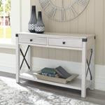 Bayflynn Whitewash Sofa/Console Table - Lara Furniture