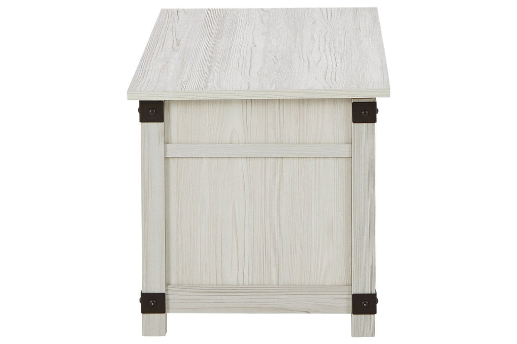 Bayflynn Whitewash Lift-Top Coffee Table - Lara Furniture