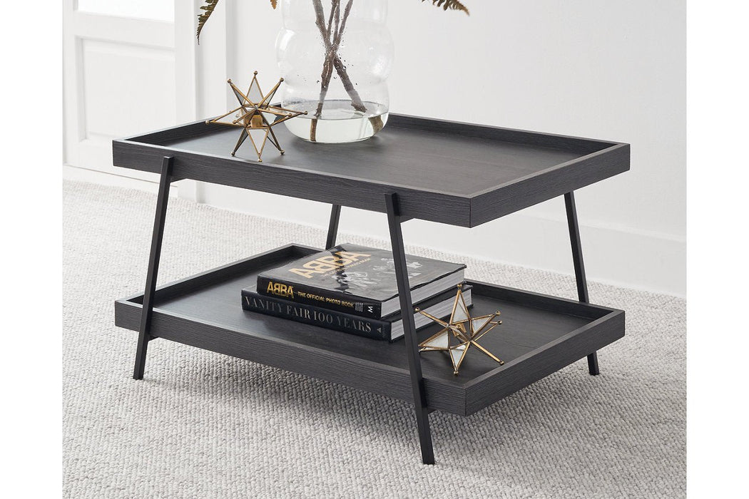 Yarlow Black Coffee Table - Lara Furniture