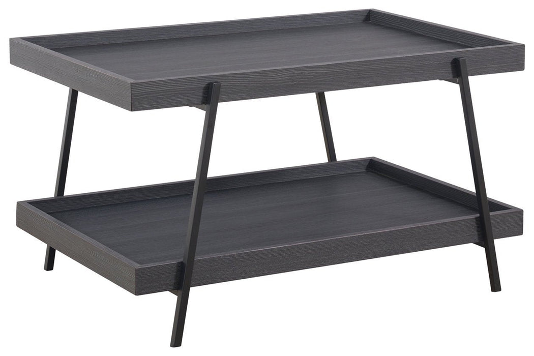 Yarlow Black Coffee Table - Lara Furniture