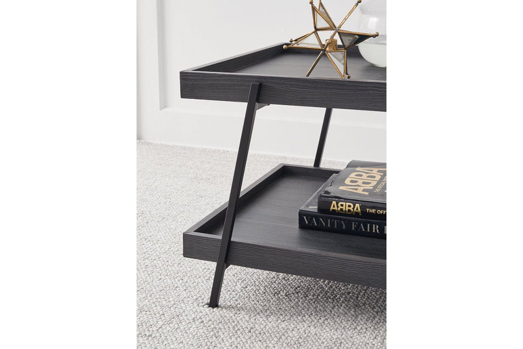 Yarlow Black Coffee Table - Lara Furniture