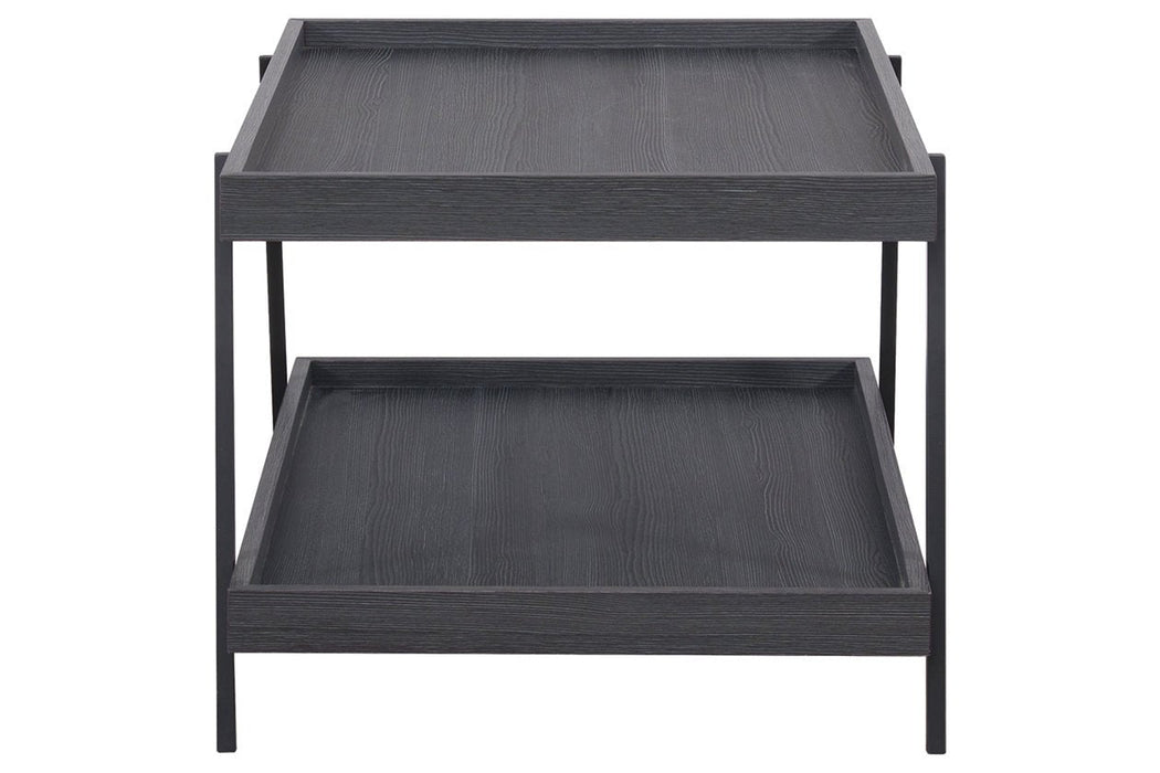 Yarlow Black Coffee Table - Lara Furniture