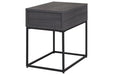 Yarlow Black End Table - Lara Furniture