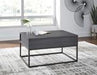 Yarlow Black Lift-Top Coffee Table - Lara Furniture