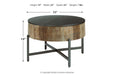 Nashbryn Gray/Brown Coffee Table - Lara Furniture