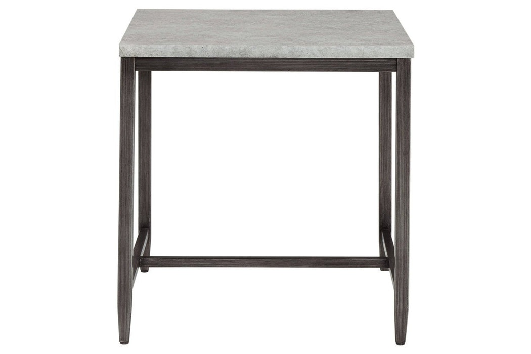 Shybourne Light Gray End Table - Lara Furniture