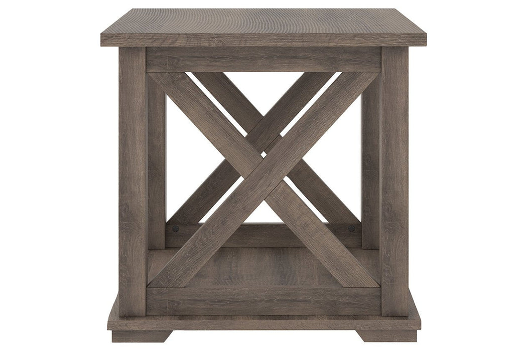 Arlenbry Gray End Table - Lara Furniture