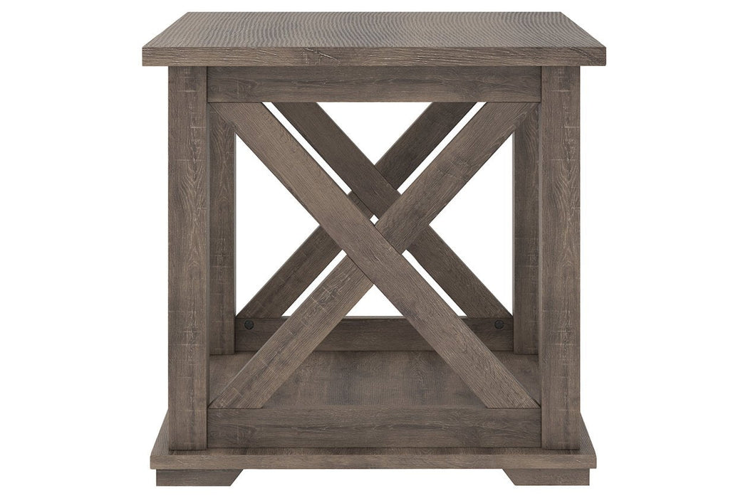 Arlenbry Gray End Table - Lara Furniture