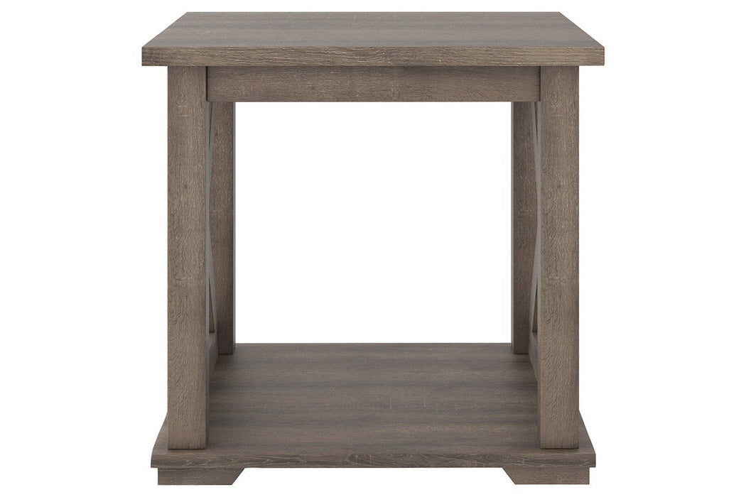 Arlenbry Gray End Table - Lara Furniture