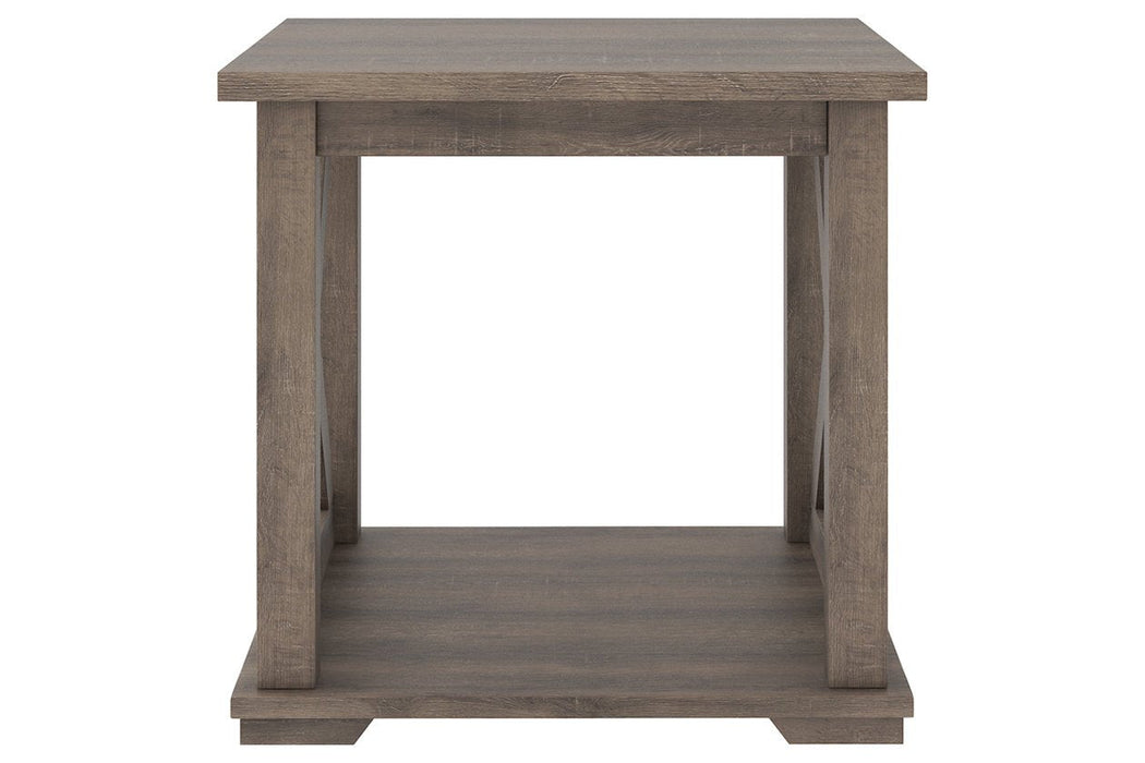 Arlenbry Gray End Table - Lara Furniture