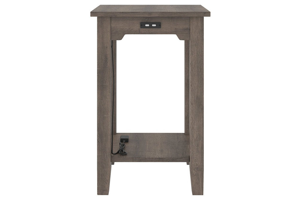 Arlenbry Gray Chairside End Table - Lara Furniture