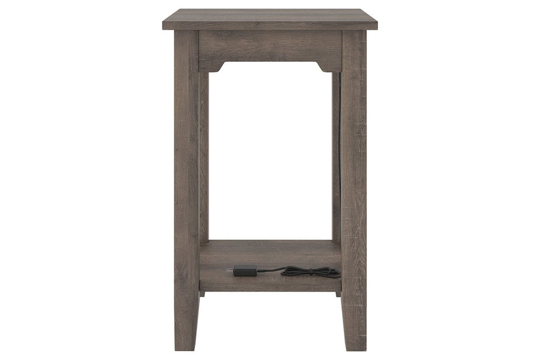 Arlenbry Gray Chairside End Table - Lara Furniture