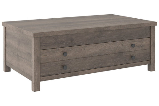 Arlenbry Gray Coffee Table with Lift Top - Lara Furniture