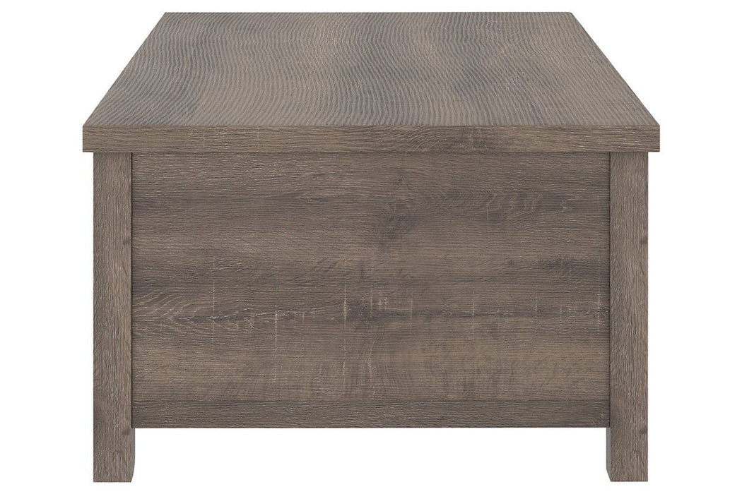 Arlenbry Gray Coffee Table with Lift Top - Lara Furniture