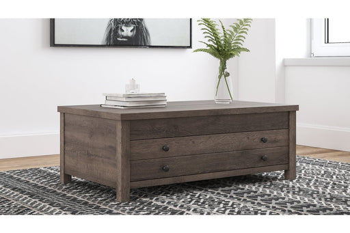 Arlenbry Gray Coffee Table with Lift Top - Lara Furniture