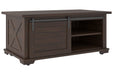 Camiburg Warm Brown Coffee Table - Lara Furniture