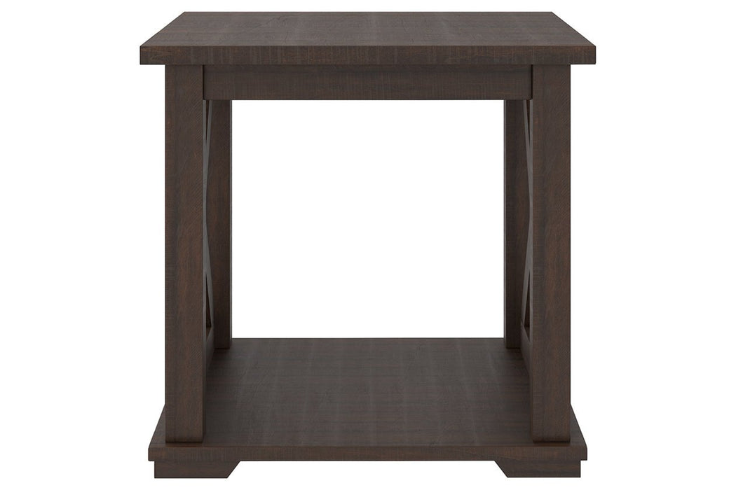 Camiburg Warm Brown End Table - Lara Furniture