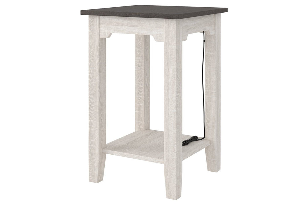 Dorrinson Two-tone Chairside End Table - Lara Furniture