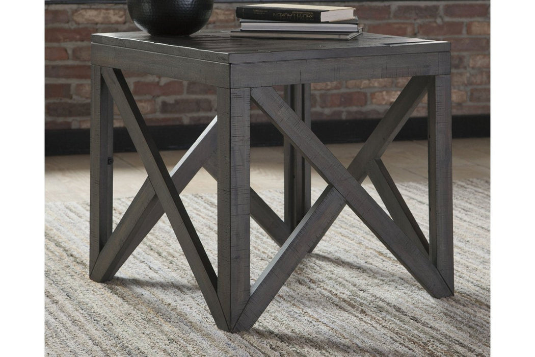 Haroflyn Gray End Table - Lara Furniture