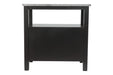 Ezmonei Black/Gray Chairside End Table - Lara Furniture