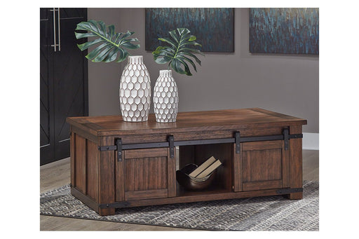 Budmore Brown Coffee Table - Lara Furniture