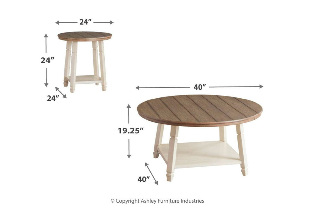 Bolanbrook Two-tone Table (Set of 3) - Lara Furniture