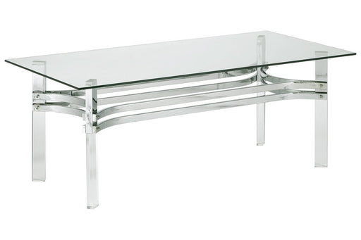 Braddoni Chrome Finish Coffee Table - Lara Furniture