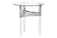 Braddoni Chrome Finish End Table - Lara Furniture