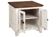 Wystfield White/Brown End Table - Lara Furniture