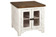 Wystfield White/Brown End Table - Lara Furniture