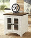 Wystfield White/Brown End Table - Lara Furniture