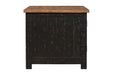 Valebeck Black/Brown End Table - Lara Furniture