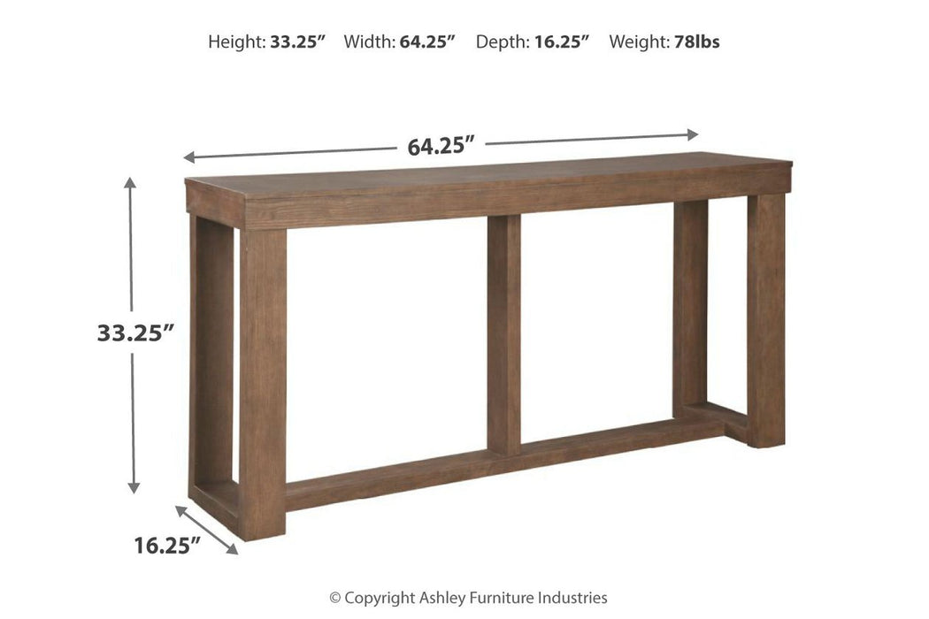Cariton Gray Sofa/Console Table - Lara Furniture