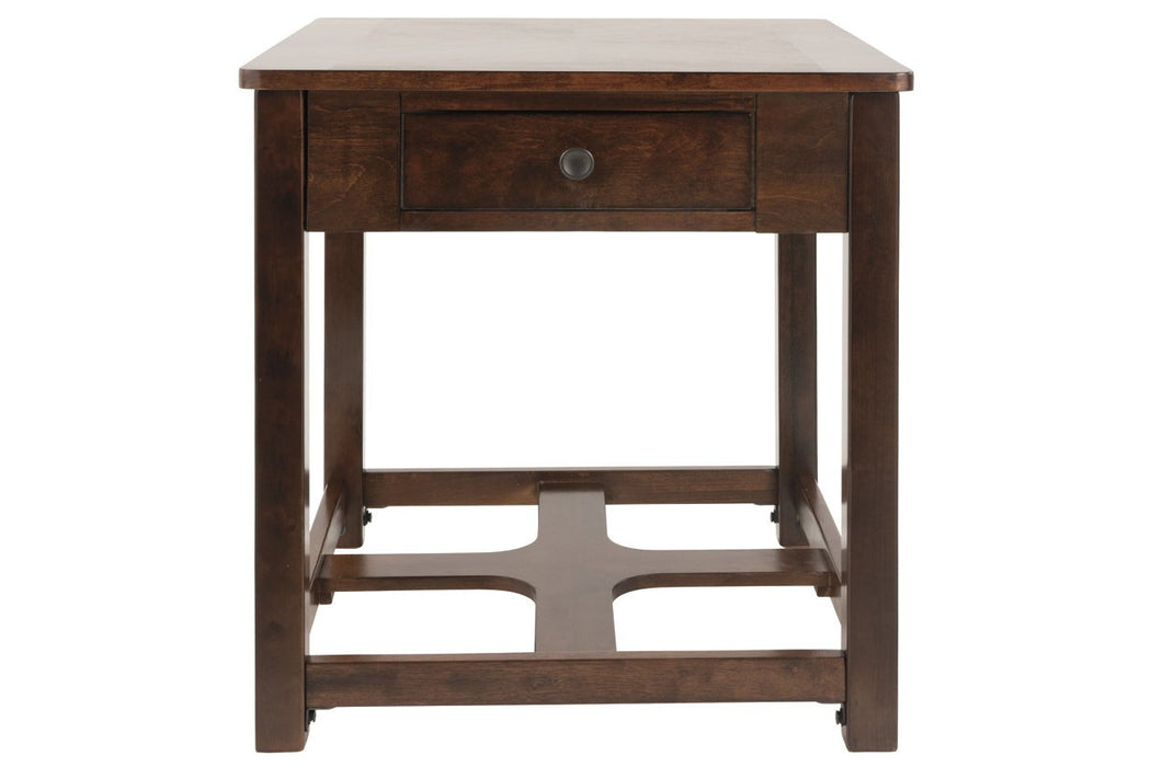 Marion Dark Brown End Table - Lara Furniture