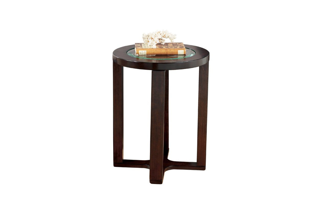 Marion Dark Brown End Table - Lara Furniture