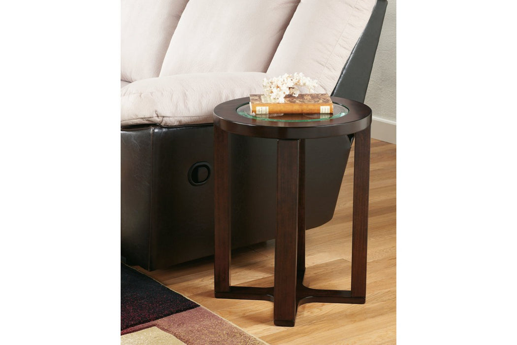 Marion Dark Brown End Table - Lara Furniture