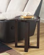 Marion Dark Brown End Table - Lara Furniture