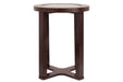 Marion Dark Brown End Table - Lara Furniture