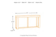 Watson Dark Brown Sofa/Console Table - Lara Furniture