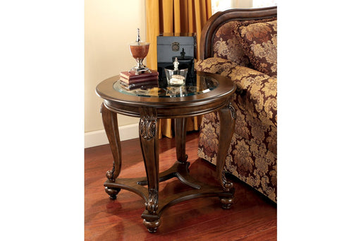 Norcastle Dark Brown End Table - Lara Furniture