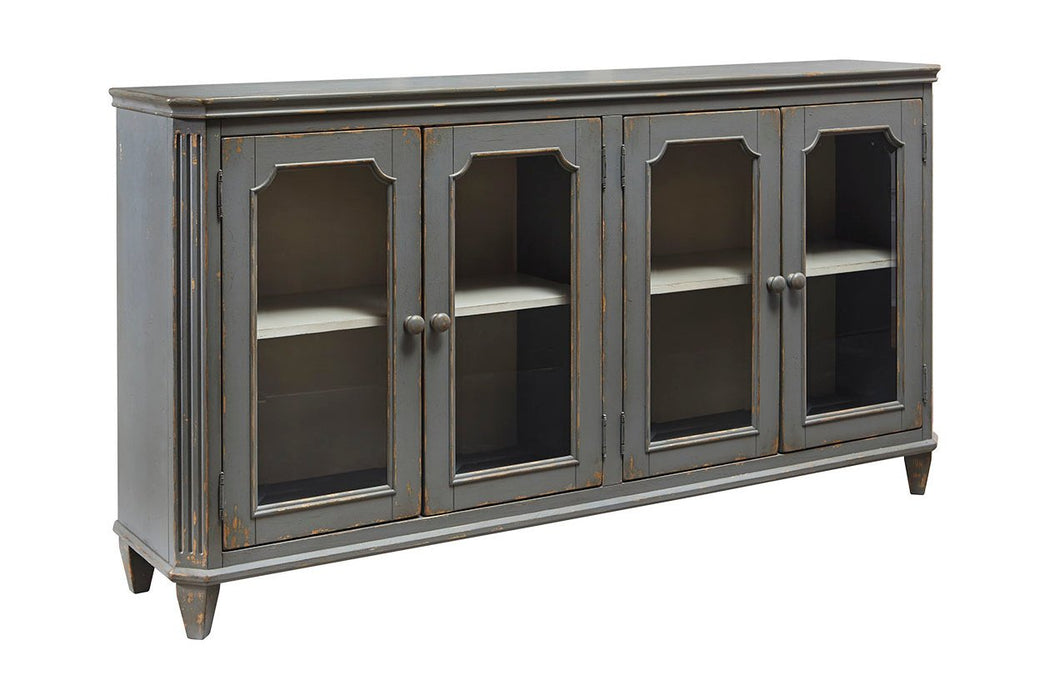 Mirimyn Antique Gray Accent Cabinet - Lara Furniture