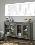 Mirimyn Antique Gray Accent Cabinet - Lara Furniture